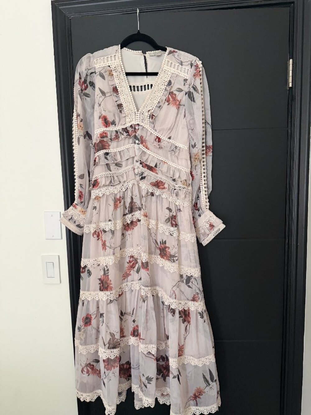 AllSaints Floral Maxi Dress - Picture 1 of 2